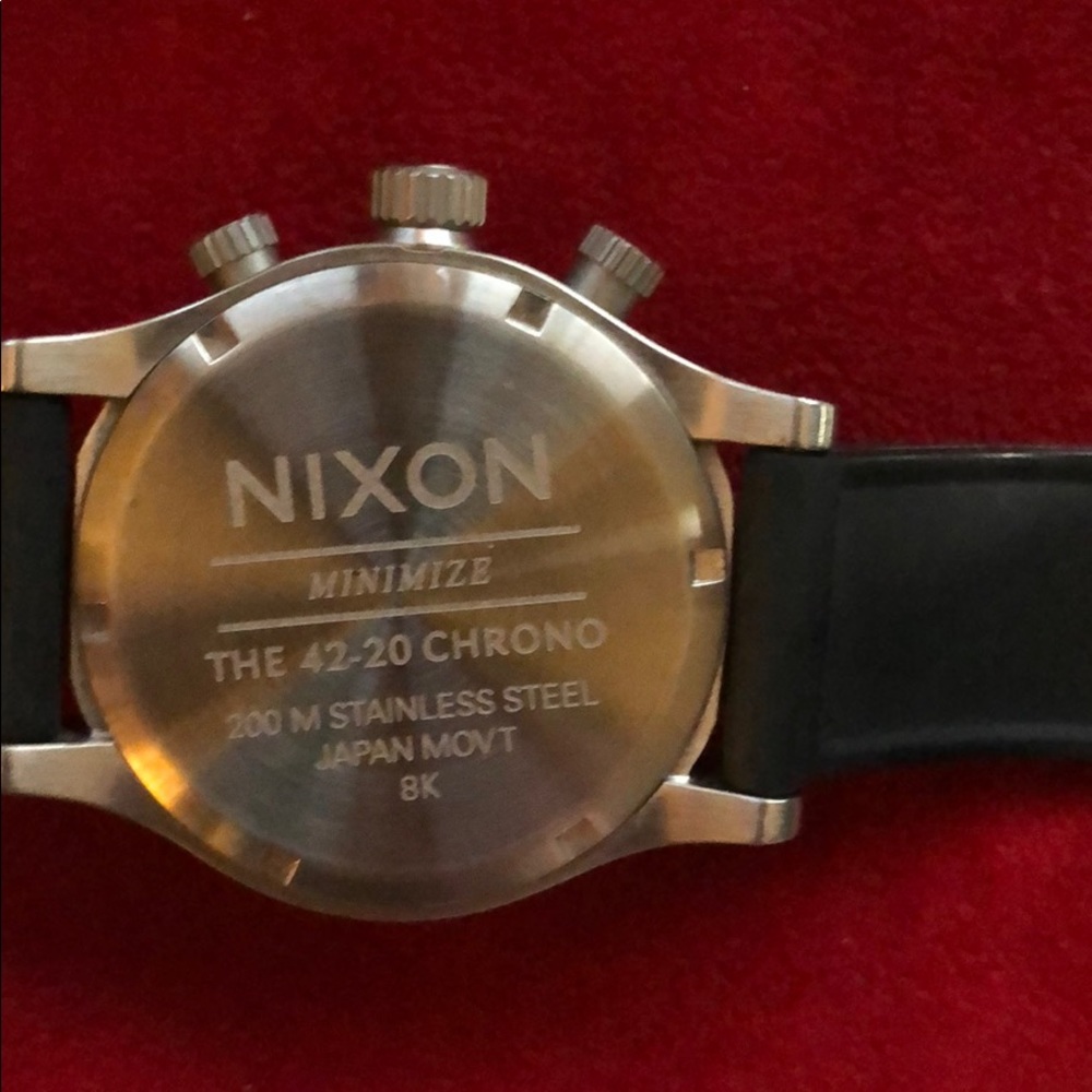 Nixon 42-20 Men’s Chronograph watch Silicone strap